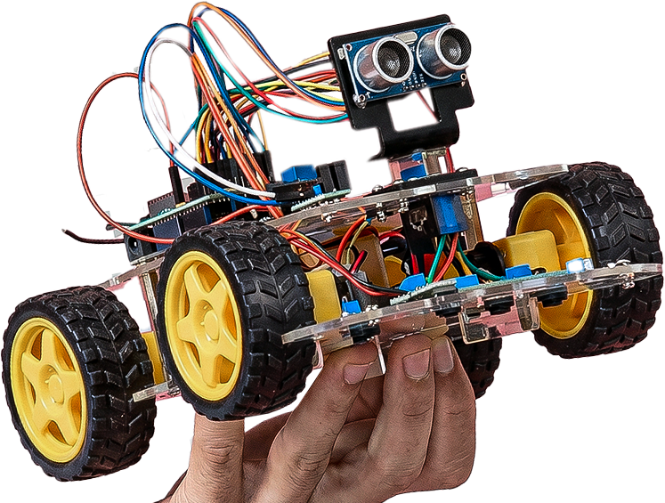 Robot held by hand
