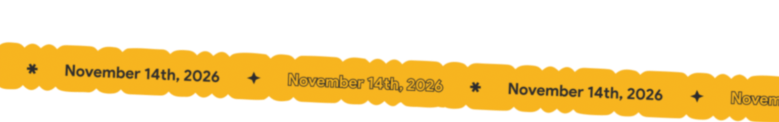 Yellow Date Banner